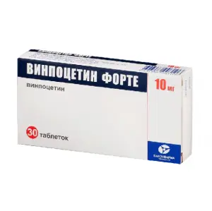 Купить Винпоцетин Форте 10 мг 30 шт таблетки
