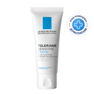 Купить: La Roche-Posay Toleriane Sensitive 40 мл крем увлажняющий  для сухой чувствительной кожи лица с пребиотической формулой