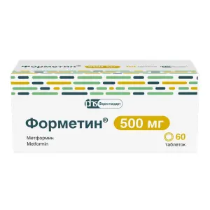 Купить Форметин 500 мг 60 шт таблетки