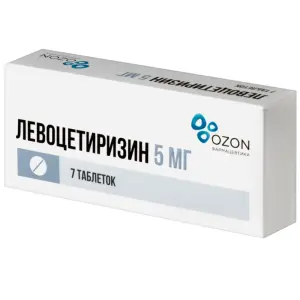 Купить Левоцетиризин 5 мг 7 шт таблетки покрытые пленочной оболочкой