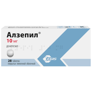 Купить: Алзепил 10 мг 28 шт таблетки покрытые оболочкой