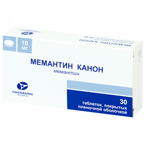Купить: Мемантин-Канон 10 мг 30 шт таблетки покрытые пленочной оболочкой