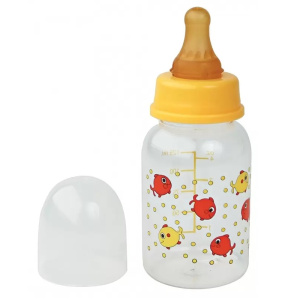 Купить: Курносики 125 мл бутылочка для кормления с силиконовой соской цветная 0+