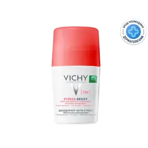 Купить Vichy 50 мл дезодорант-антиперспирант шариковый  анти-стресс от повышенного потоотделения 72 ч