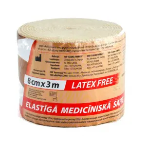 Купить Лаума бинт 3 м × 8 см эластичный средней растяжимости