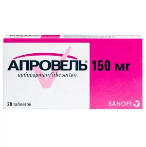 Купить Апровель 150 мг 28 шт таблетки покрытые пленочной оболочкой