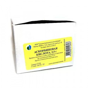 Купить: Аскорбиновая кислота 2,5 г 50 шт порошок для приготовления раствора для приема внутрь