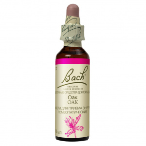 Купить: Капли Баха № 22 Оак (Дуб) 10 мл — уставший, но продолжающий борьбу (трудоголик)