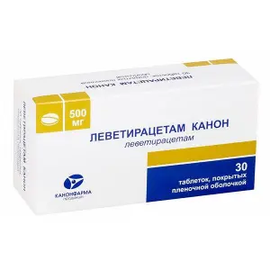 Купить Леветирацетам-Канон 500 мг 30 шт таблетки покрытые пленочной оболочкой