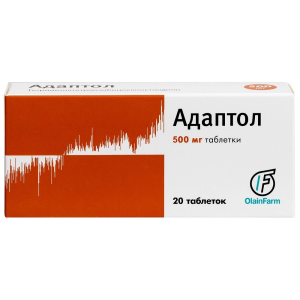 Купить: Адаптол 500 мг 20 шт таблетки