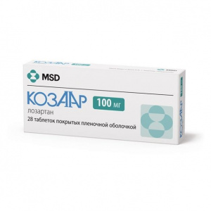 Купить: Козаар 100 мг 28 шт таблетки покрытые пленочной оболочкой