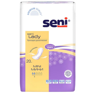 Купить: Seni Lady Mini 20 шт прокладки урологические 2 капли