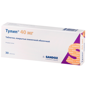 Купить: Тулип 40 мг 30 шт таблетки покрытые пленочной оболочкой