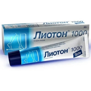 Купить: Лиотон 1000 30 г гель для наружного применения