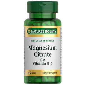 Купить: Nature's Bounty Цитрат магния с витамином В-6 60 шт таблетки