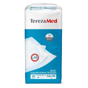 Купить: TerezaMed Basic 60 см X 90 см 10 шт пеленки