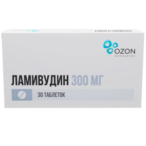 Купить: Ламивудин 300 мг 30 шт таблетки покрытые пленочной оболочкой
