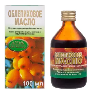 Купить Облепиховое масло 100 мл для внутреннего и местного применения