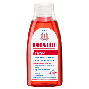 Купить: Lacalut Aktiv 300 мл ополаскиватель для полости рта