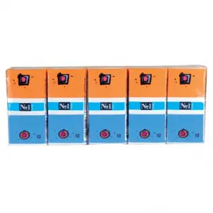 Купить Bella 100 шт (10 упаковок) платочки бумажные носовые 3х-слойные