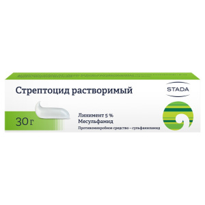 Купить: Стрептоцид 5 % 30 г линимент