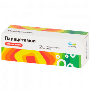Купить: Парацетамол Реневал 500 мг 12 шт таблетки растворимые