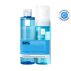 Купить: La Roche-Posay набор успокаивающий 200 мл тоник + 150 мл мицеллярная пенка