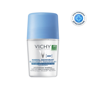 Купить: Vichy 50 мл дезодорант с минералами без солей алюминия 48 часов