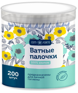 Купить: Comforte 200 шт палочки ватные