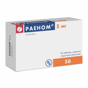 Купить: Раеном 5 мг 56 шт таблетки покрытые пленочной оболочкой