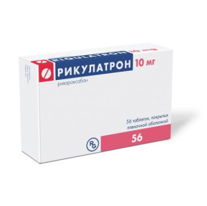 Купить: Рикулатрон 10 мг 56 шт таблетки покрытые пленочной оболочкой