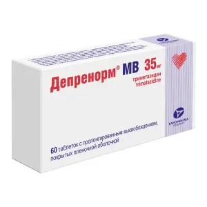 Купить Депренорм МВ 35 мг 60 шт таблетки покрытые пленочной оболочкой с модифицированным высвобождением