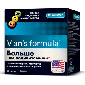 Купить Man's formula Больше чем поливитамины 60 шт капсулы