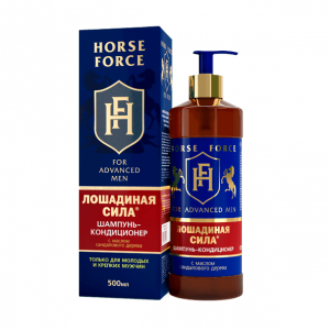 Купить: Лошадиная Сила 500 мл шампунь-кондиционер для мужчин с маслом сандалового дерева