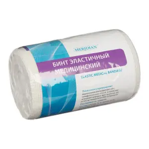 Купить Меридиан бинт 10 см × 1,5 м эластичный средней растяжимости