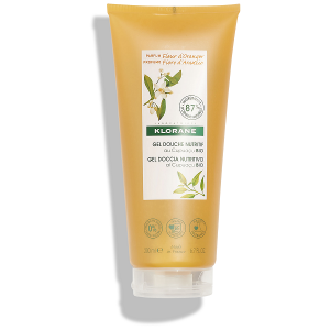 Купить: Klorane 200 мл гель для душа питатательный цветок апельсина и масло купуасу