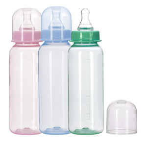 Купить: Курносики 250 мл бутылочка для кормления с силиконовой соской цветная 0+