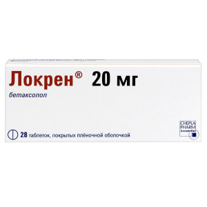 Купить: Локрен 20 мг 28 шт таблетки покрытые пленочной оболочкой