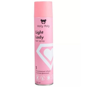 Купить: Holly Polly Light Lady 150 мл лак для волос естественный объём и лёгкая фиксация