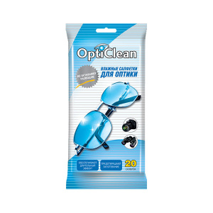 Купить: Opti Clean 20 шт салфетки влажные для оптики