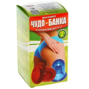 Купить Чудо-банка 2 шт вакуумный массажер медицинский для тела