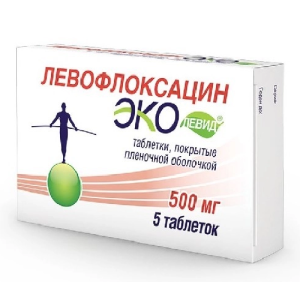 Купить: Левофлоксацин-Эколевид 500 мг 5 шт таблетки покрытые пленочной оболочкой