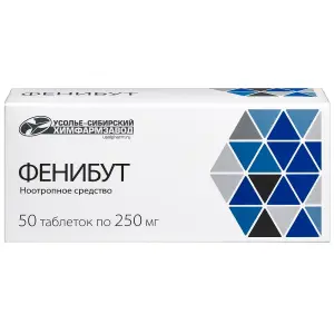 Купить Фенибут 250 мг 50 шт таблетки