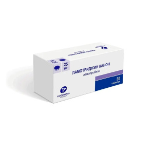 Купить: Ламотриджин-Канон 25 мг 30 шт таблетки