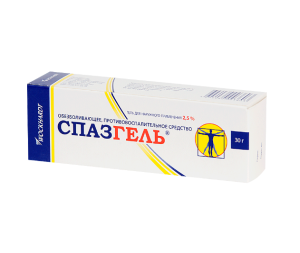 Купить: Спазгель 2,5 % 30 г гель
