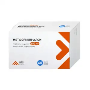 Купить Метформин 850 мг 60 шт таблетки покрытые пленочной оболочкой