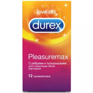 Купить: Durex Pleasuremax 12 шт презервативы с ребрами и пупырышками