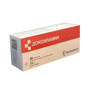Купить: Доксиламин 15 мг 30 шт таблетки покрытые пленочной оболочкой