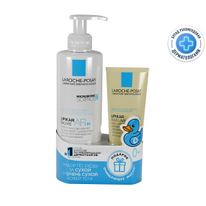 Купить: La Roche-Posay Lipikar набор для сухой и атопичной кожи 400 мл АП+М бальзам + 100 мл масло очищающее АП+