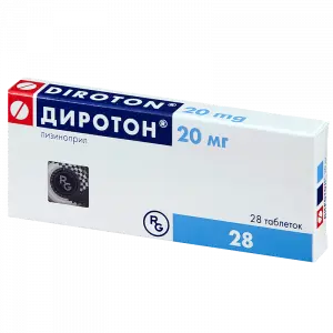 Купить Диротон 20 мг 28 шт таблетки